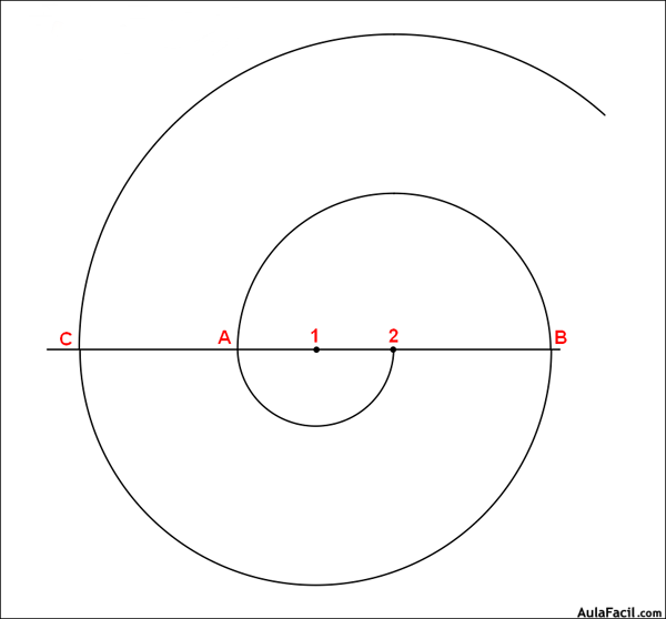 🥇▷【 Espirales : trazado de una espiral de dos centros - Educación plástica  y visual (2º ESO) 】