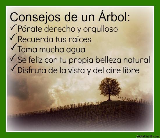 consejos de un arbol