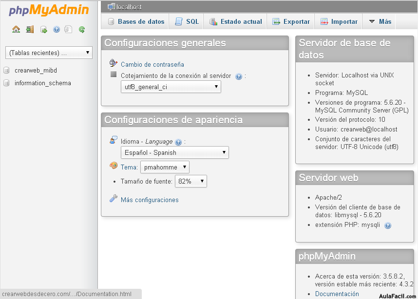 panel php my admin