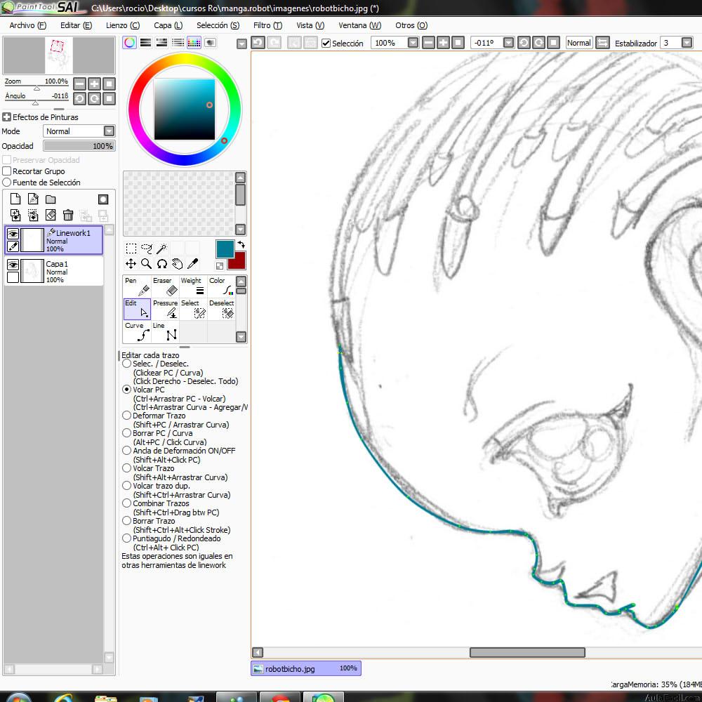 Dibujo en Paint tool SAI-1