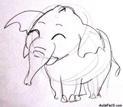Caricatura humorística - Elefante-2