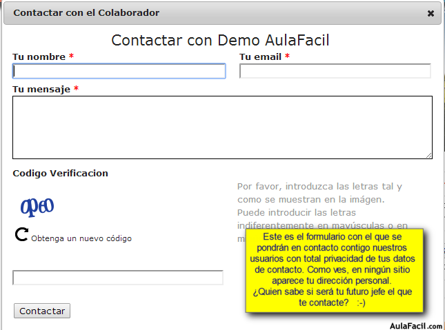 Formulario de contacto