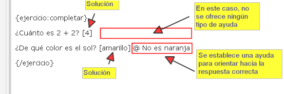 Ejercicio de completar de temáticas diversas