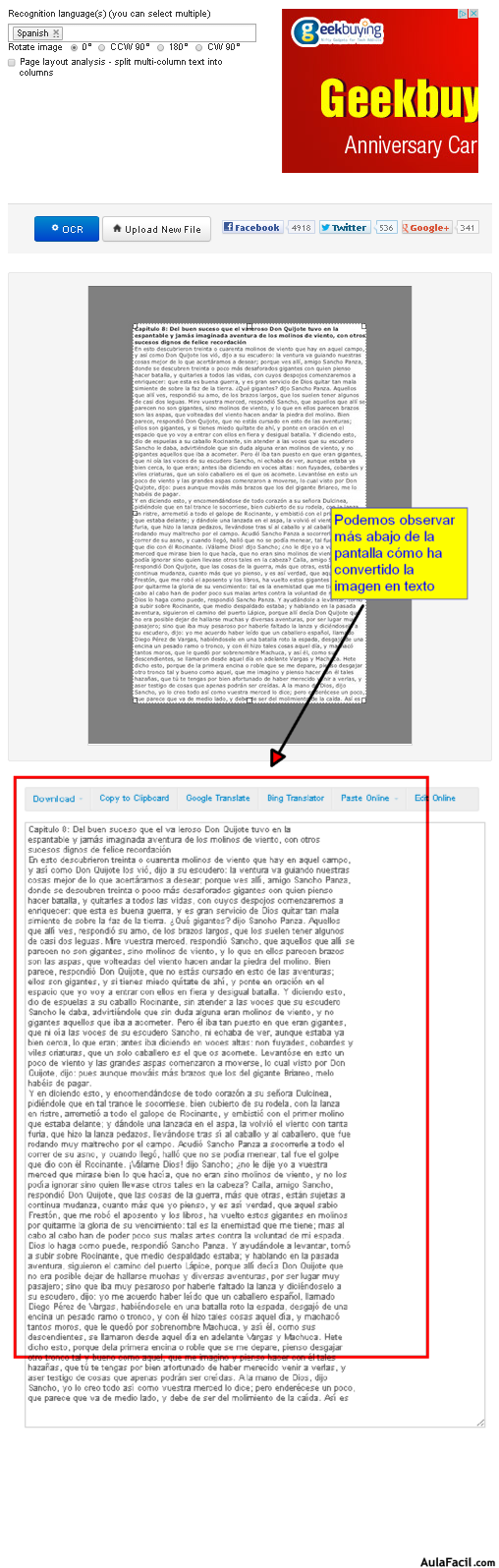 Fichero de texto convertido