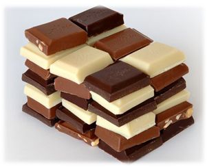 variedades de chocolates