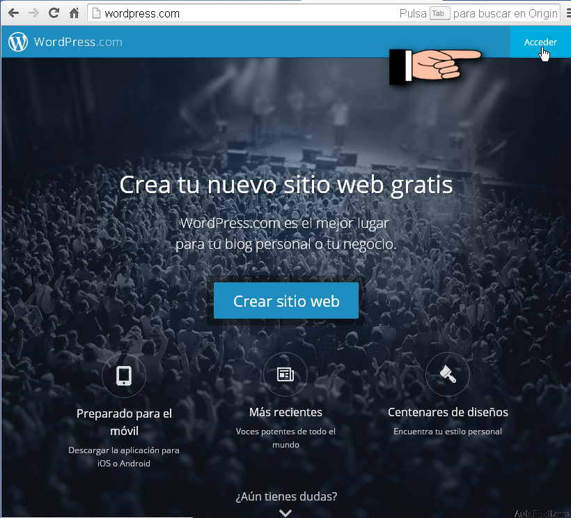 Acceder a WordPress