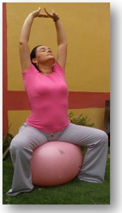 pilates con pelota