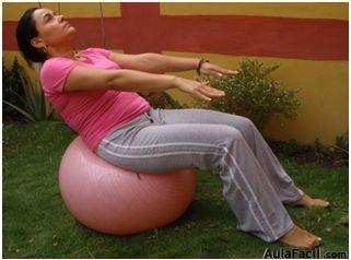 pilates con pelota