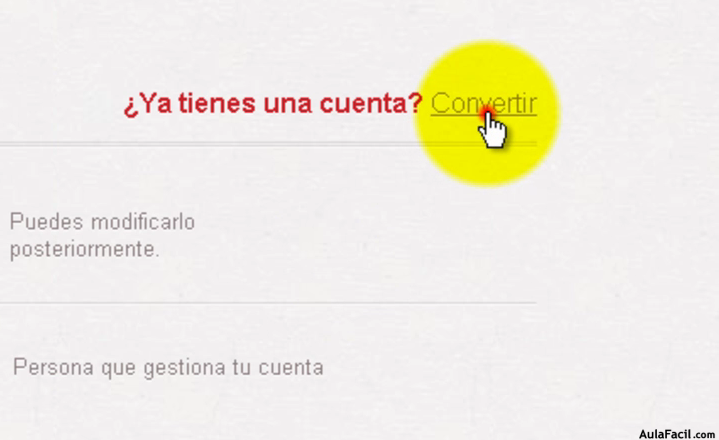 Convertir cuenta Pinterest