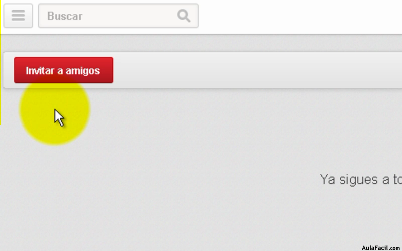 Invitar a amigos en Pinterest
