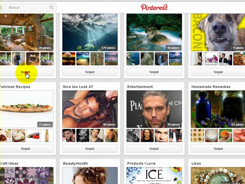 Seguir tablero Pinterest