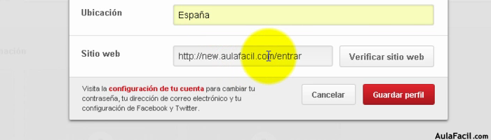 Sitio web