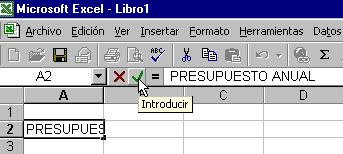 Introducir datos y cambiarlos en la Hoja de Trabajo