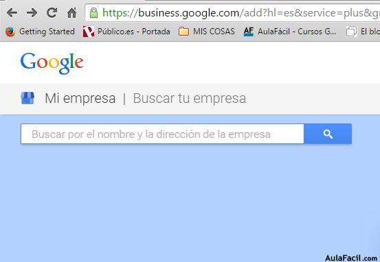 Dar de alta en google negocio local