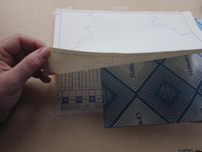 pasar diseño a papel adhesivo