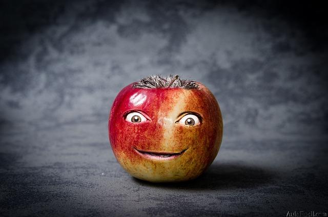 manzana sonriente