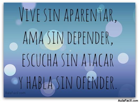 vive sin aparentar