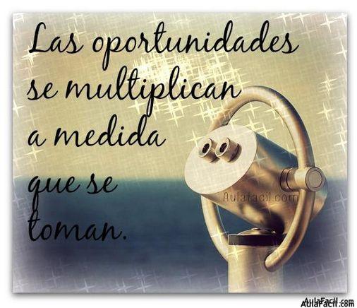 las oportunidades