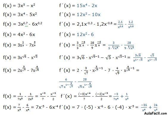 derivada de una resta