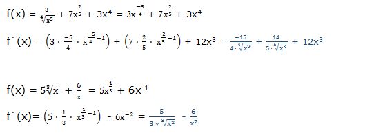 derivada de una función de varios terminos III