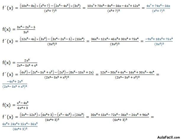 derivada de un cociente 4