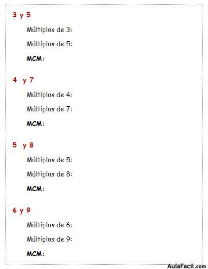 matematicas sexto primaria