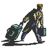 hombre con maletas