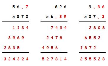 multiplicaiones