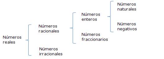 clasificación de los numero