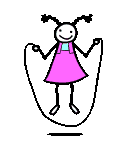 niña saltando cuerda