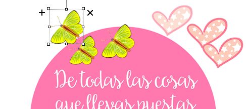 insertar mariposas