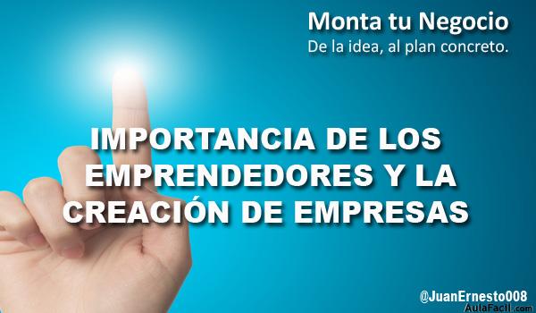 importancia emprendedores