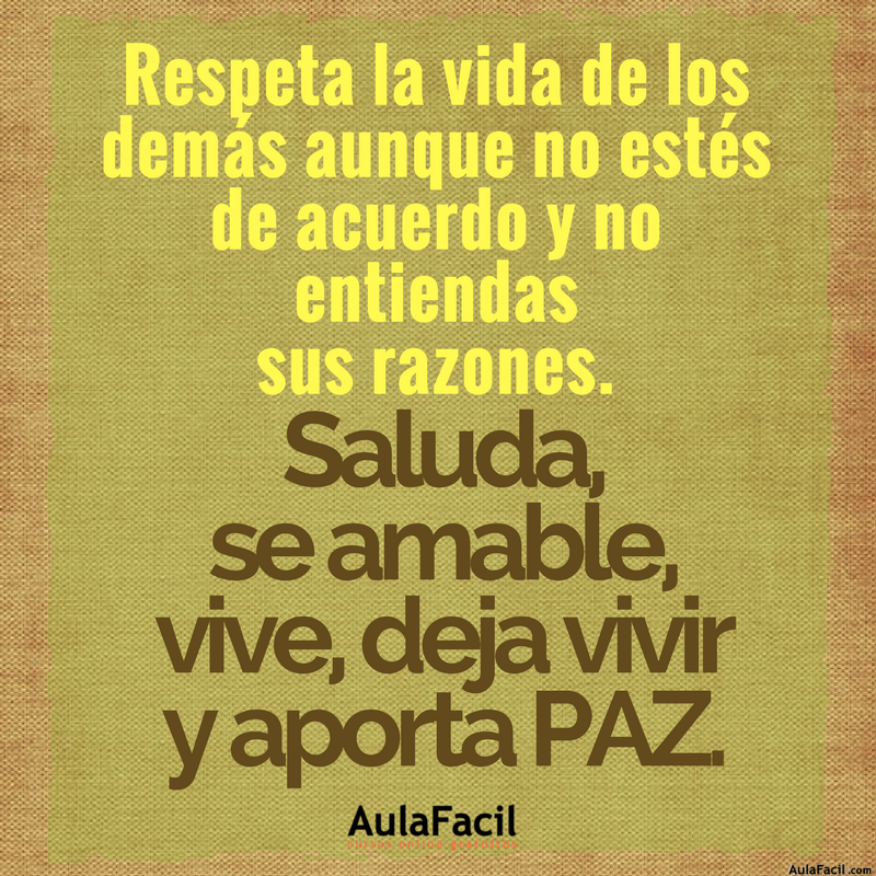 PensamientoPositivo Respeto AulaFacil