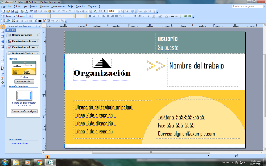 ?▷【 Primeros pasos - Tarjeta de Presentación en Microsoft Publisher 】