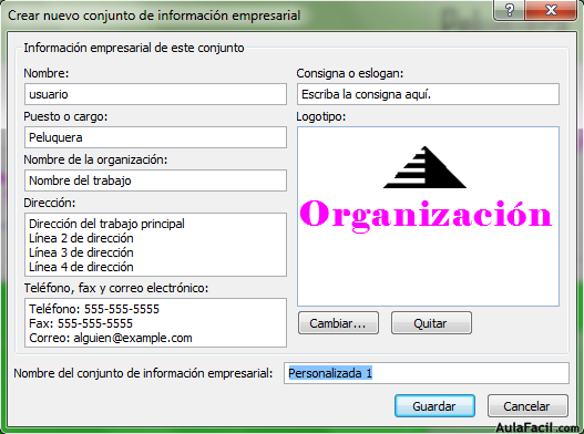 3 Completar información empresarial