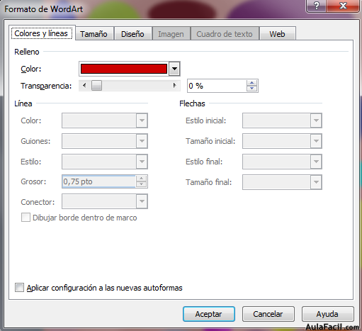 Formato de WordArt 3