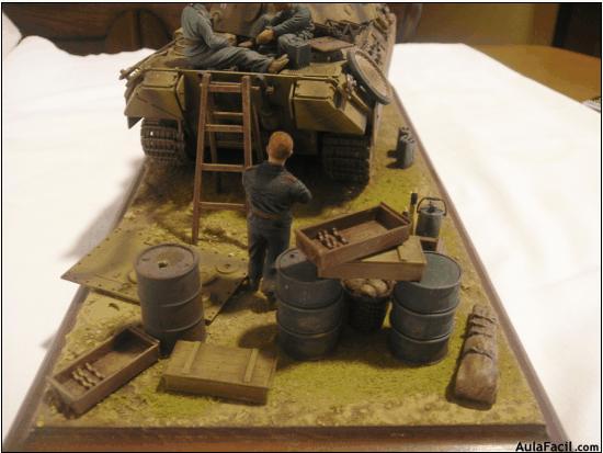 Diorama con el Panther Ausf. D