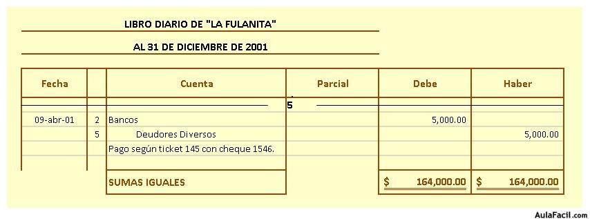 Asiento 5 libro diario