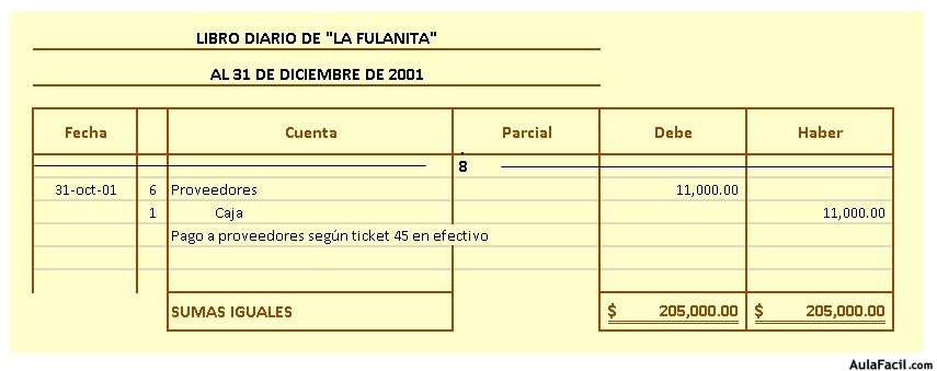 Asiento 8 libro diario