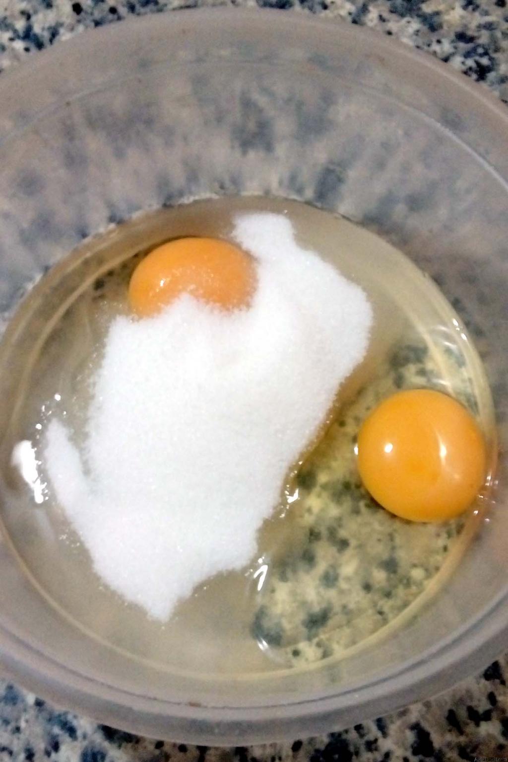 huevo y azúcar
