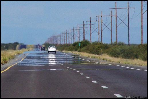 Espejismo carretera