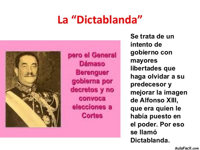 LA DICTABLANDA