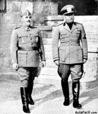 REUNIÓN FRANCO Y MUSSOLINI