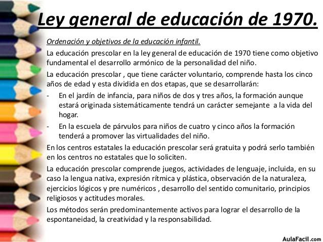 LEY EDUCACION 1970