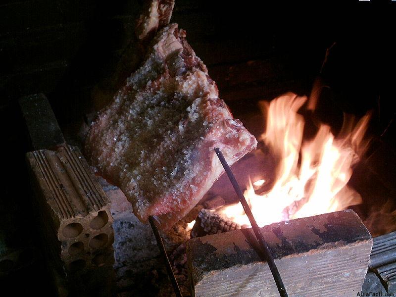 Churrasco na brasa