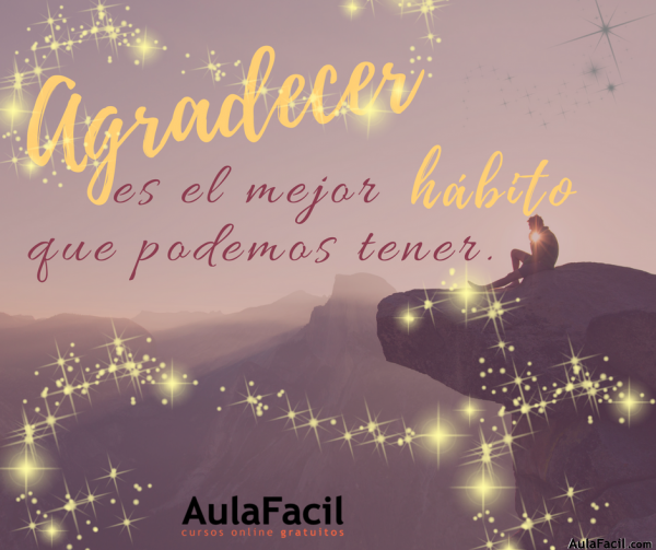 PensamientoPositivo Agradecer AulaFacil