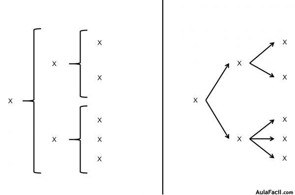 Diagramas de llaves y de flechas