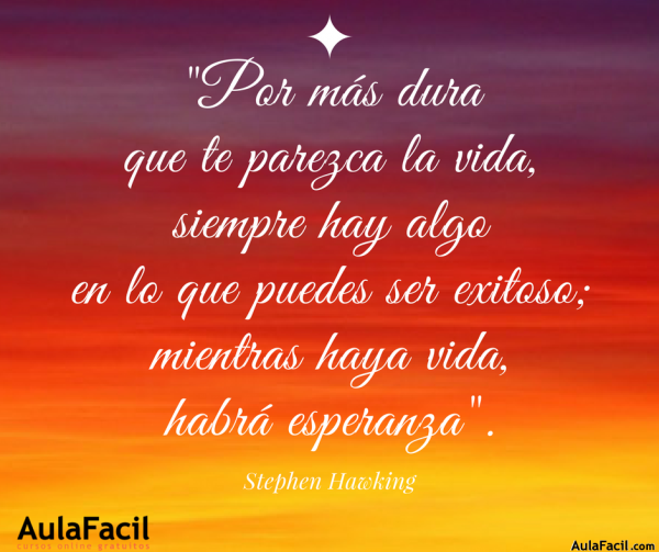 PensamientoPositivo StephenHawking AulaFacil