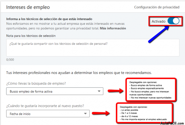 Intereses de empleo 1