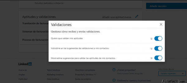 Aptitudes 5 Validaciones